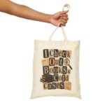 I Check Out Books & Cold Cases Vintage True-Crime Booklover Canvas Tote