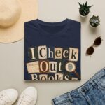 Book Lover T-Shirt — "I Check Out Books & Cold Cases" Graphic Tee