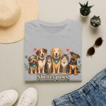 Shelter Paws Forever Hearts Rescue Dogs & Cats Adoption T-Shirt