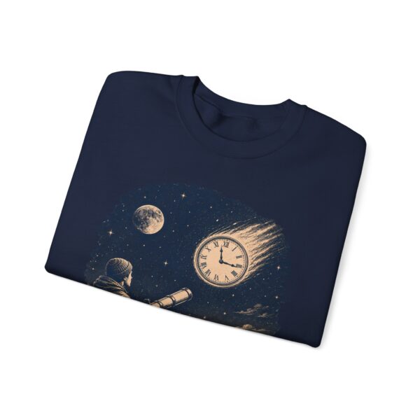 Retro Astronomer Sweatshirt — Falling Star (Broken Clock)