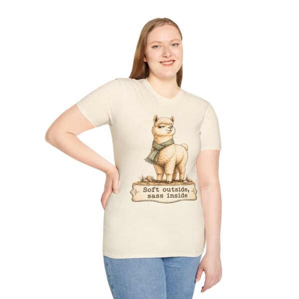 Alpaca T-Shirt — "Soft Outside, Sass Inside" Graphic Tee