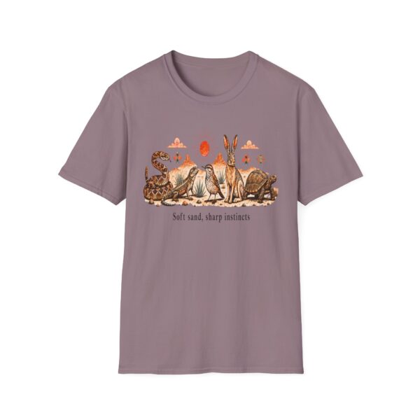 Wildlife Harmony Desert Tee — "Soft Sand, Sharp Instincts"