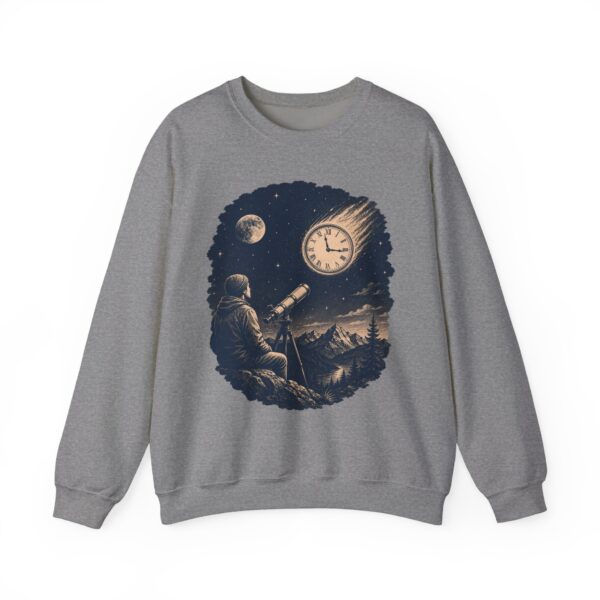 Retro Astronomer Sweatshirt — Falling Star (Broken Clock)