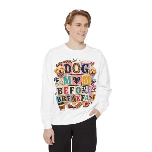 Dog Mom Before Breakfast Sweatshirt — Cozy Morning Pet Mom Pullover