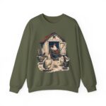 Chicken Keepers Crewneck Sweatshirt — Vintage Backyard Hen Humor
