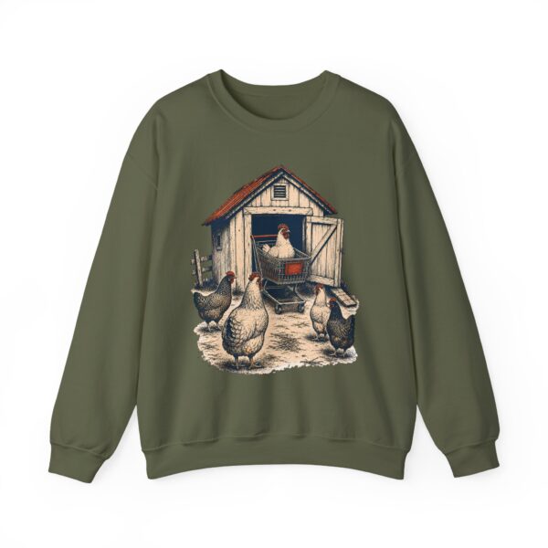 Chicken Keepers Crewneck Sweatshirt — Vintage Backyard Hen Humor