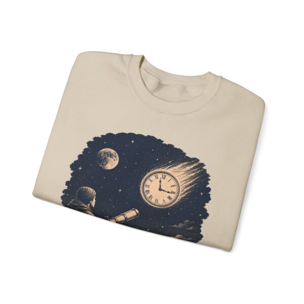Retro Astronomer Sweatshirt — Falling Star (Broken Clock)