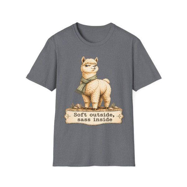 Alpaca T-Shirt — "Soft Outside, Sass Inside" Graphic Tee