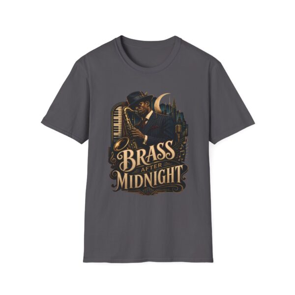Brass After Midnight Vintage Jazz Saxophonist T-Shirt