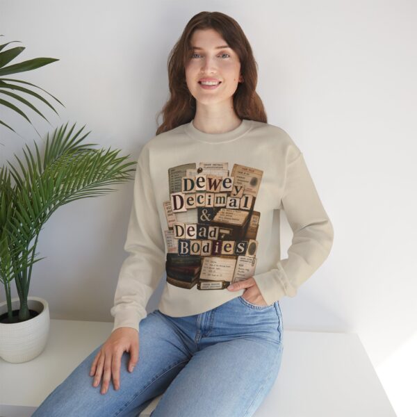 Dewey Decimal & Dead Bodies Vintage Library Crewneck