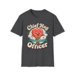 Chief Hug Officer T-Shirt — Cute Retro Heart Cartoon Gift