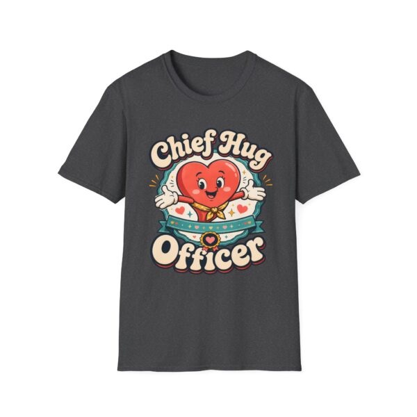 Chief Hug Officer T-Shirt — Cute Retro Heart Cartoon Gift
