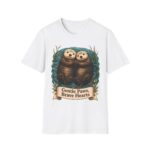 Otter Couple T-Shirt — "Gentle Paws, Brave Hearts" Cute Animal Tee