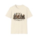 Moonlight in the Pines Wildlife T-Shirt — Deer, Bear, Fox & Owl Nature Tee