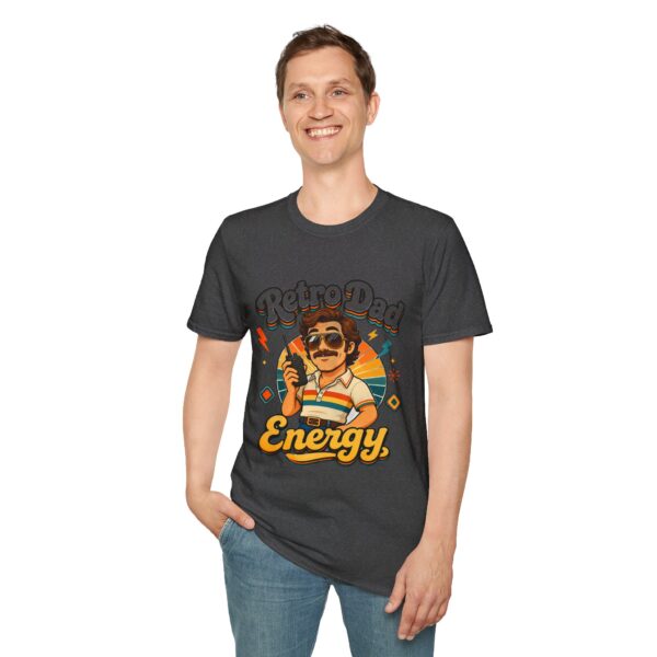 Retro Dad Energy T-Shirt — Vintage 70s Dad Vibes Graphic Tee