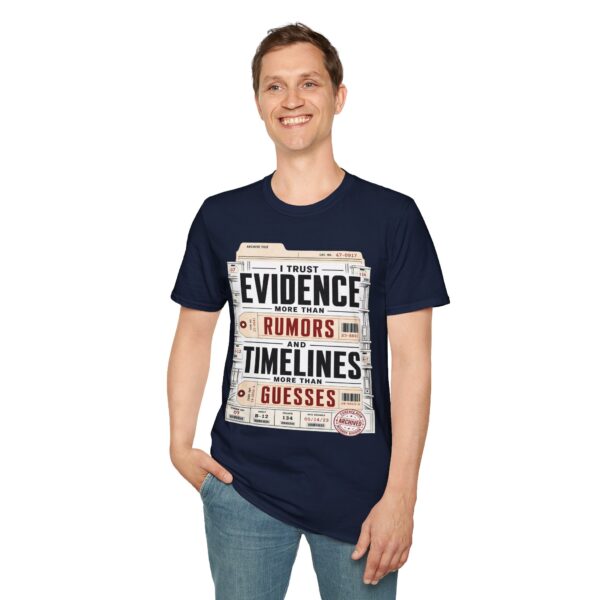True Crime T-Shirt — "I Trust Evidence More Than Rumors"