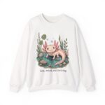 Axolotl Crewneck Sweatshirt — Cute, Weird & Thriving Graphic