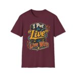 Live Wire T-Shirt — Funny Electrician 'I Put the "Live" in Live Wire' Tee
