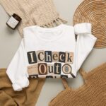 I Check Out Books & Cold Cases Crewneck Sweatshirt — Cozy True Crime Booklover Pullover