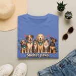 Shelter Paws Forever Hearts Rescue Dogs & Cats Adoption T-Shirt