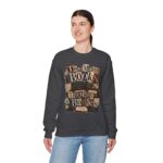 Sweatshirt — "Too Many Books, Too Many Bodies" Cozy Reader Crewneck