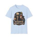 Keeper of the Night Lighthouse Cat T-Shirt — Night Light Graphic Tee