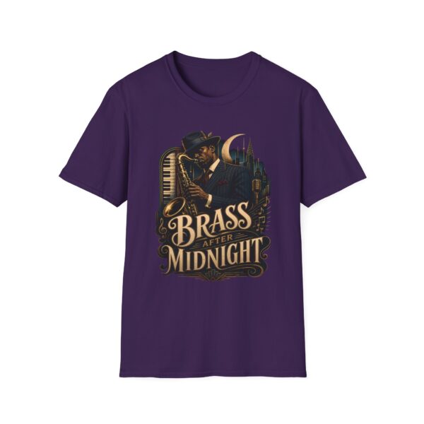Brass After Midnight Vintage Jazz Saxophonist T-Shirt
