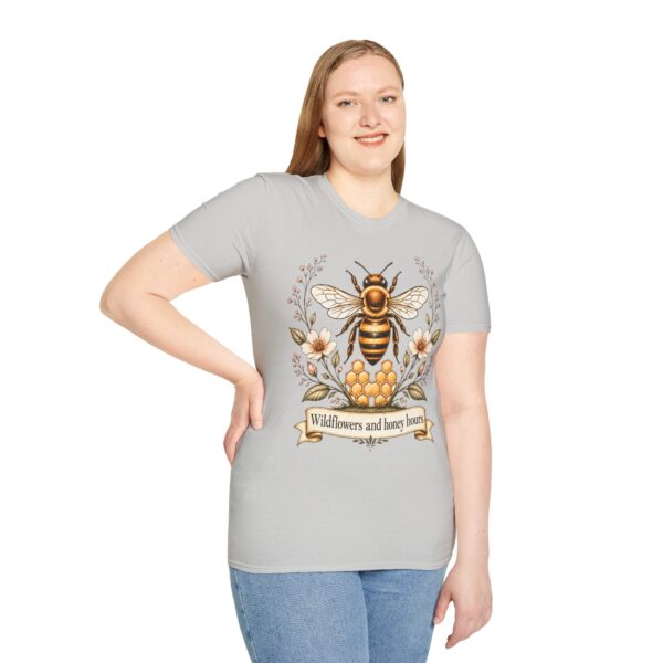 Bee Floral T-Shirt — "Wildflowers and Honey Hours" Graphic Tee