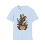 Cat Forager T-Shirt — Cute Kitten Holding Mushrooms “Forage Mode”
