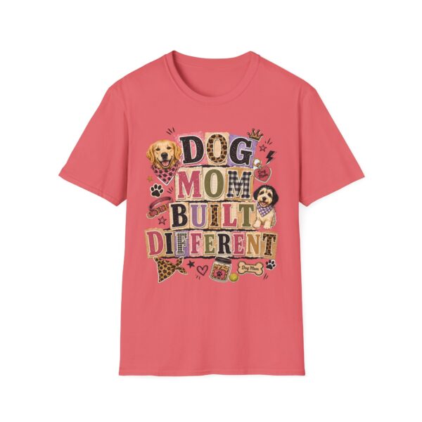 Dog Mom, Built Different T-Shirt — Cute Graphic Tee for Dog Lovers