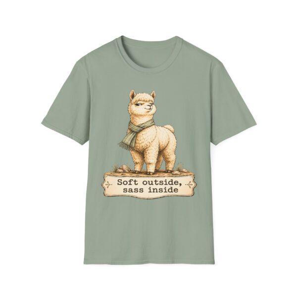 Alpaca T-Shirt — "Soft Outside, Sass Inside" Graphic Tee
