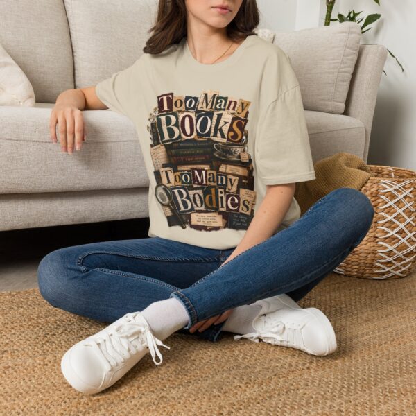 Too Many Books T-Shirt — Vintage Bibliophile Reading Tee