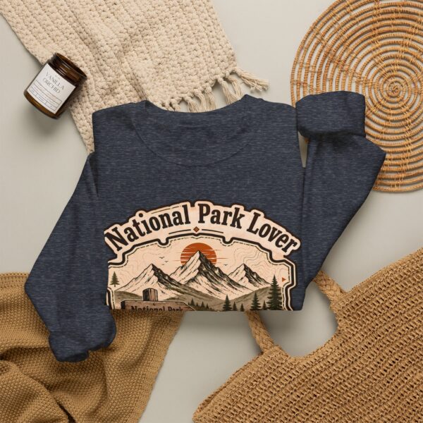 National Park Lover Vintage Hiking Crewneck Sweatshirt
