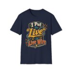 Live Wire T-Shirt — Funny Electrician 'I Put the "Live" in Live Wire' Tee