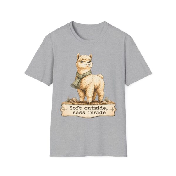 Alpaca T-Shirt — "Soft Outside, Sass Inside" Graphic Tee