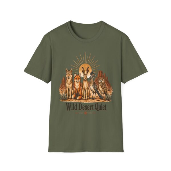 Southwestern Desert Animals T-Shirt — Fox, Rabbit & Owl Row Design