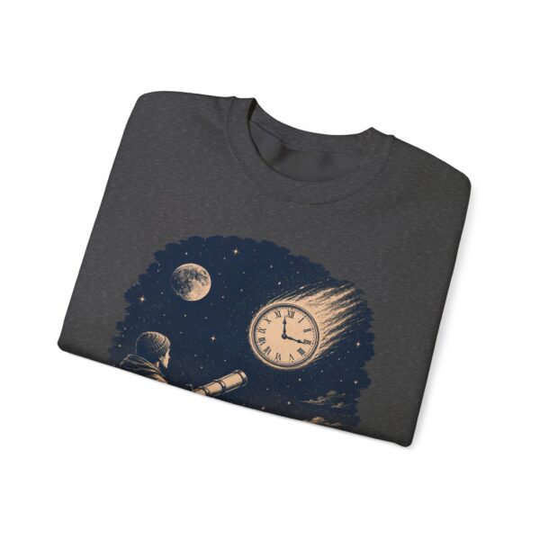Retro Astronomer Sweatshirt — Falling Star (Broken Clock)