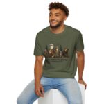 Moonlight in the Pines Wildlife T-Shirt — Deer, Bear, Fox & Owl Nature Tee