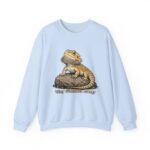 Bearded Dragon 'Tiny Dinosaur Energy' Crewneck Sweatshirt