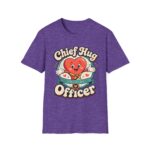 Chief Hug Officer T-Shirt — Cute Retro Heart Cartoon Gift