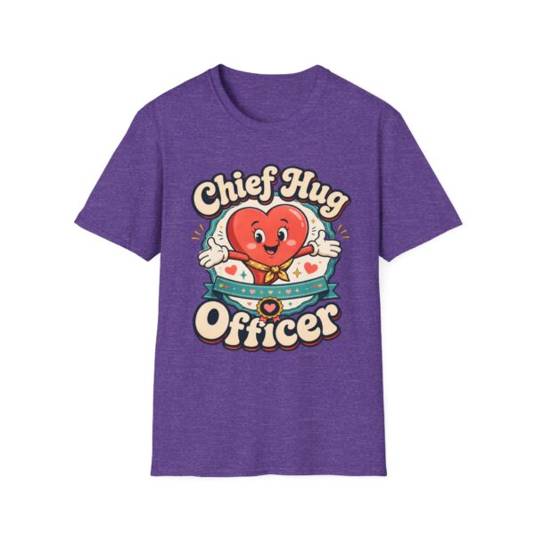 Chief Hug Officer T-Shirt — Cute Retro Heart Cartoon Gift
