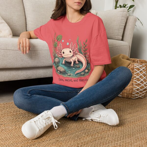 Cute Pink Axolotl T-Shirt — "Cute, Weird, and Thriving"