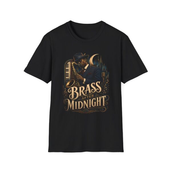 Brass After Midnight Vintage Jazz Saxophonist T-Shirt