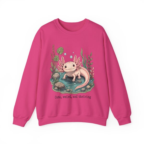 Axolotl Crewneck Sweatshirt — Cute, Weird & Thriving Graphic