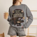 True Crime Sweatshirt — "I Unwind with Unanswered Questions" Crewneck