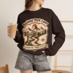National Park Lover Vintage Hiking Crewneck Sweatshirt