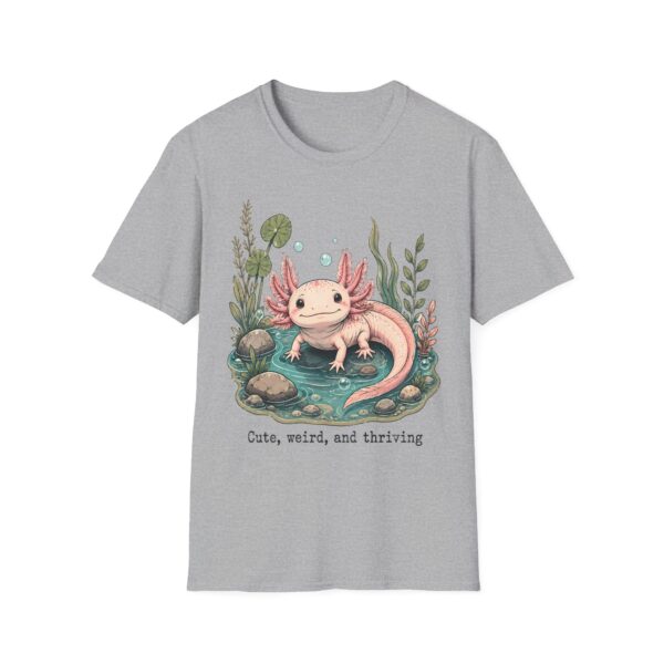 Cute Pink Axolotl T-Shirt — "Cute, Weird, and Thriving"