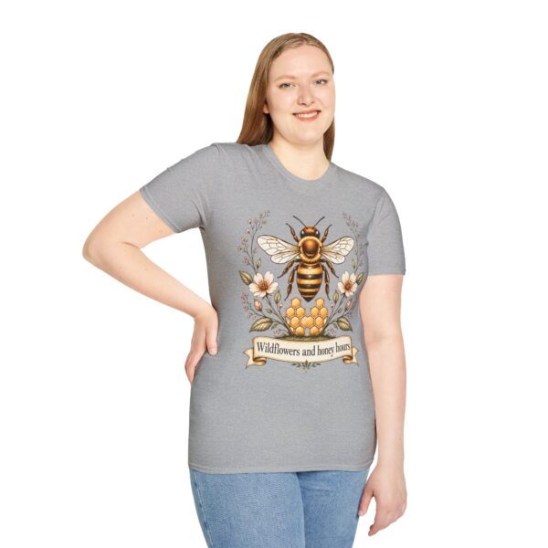 Bee Floral T-Shirt — "Wildflowers and Honey Hours" Graphic Tee