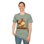 Chicken Farm T-Shirt — "Fresh Eggs and Fresh Attitude" Hen & Chick Tee