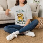 Cat Forecast T-Shirt — "Forecast: Mischief" Cute Rainy Day Cat Tee